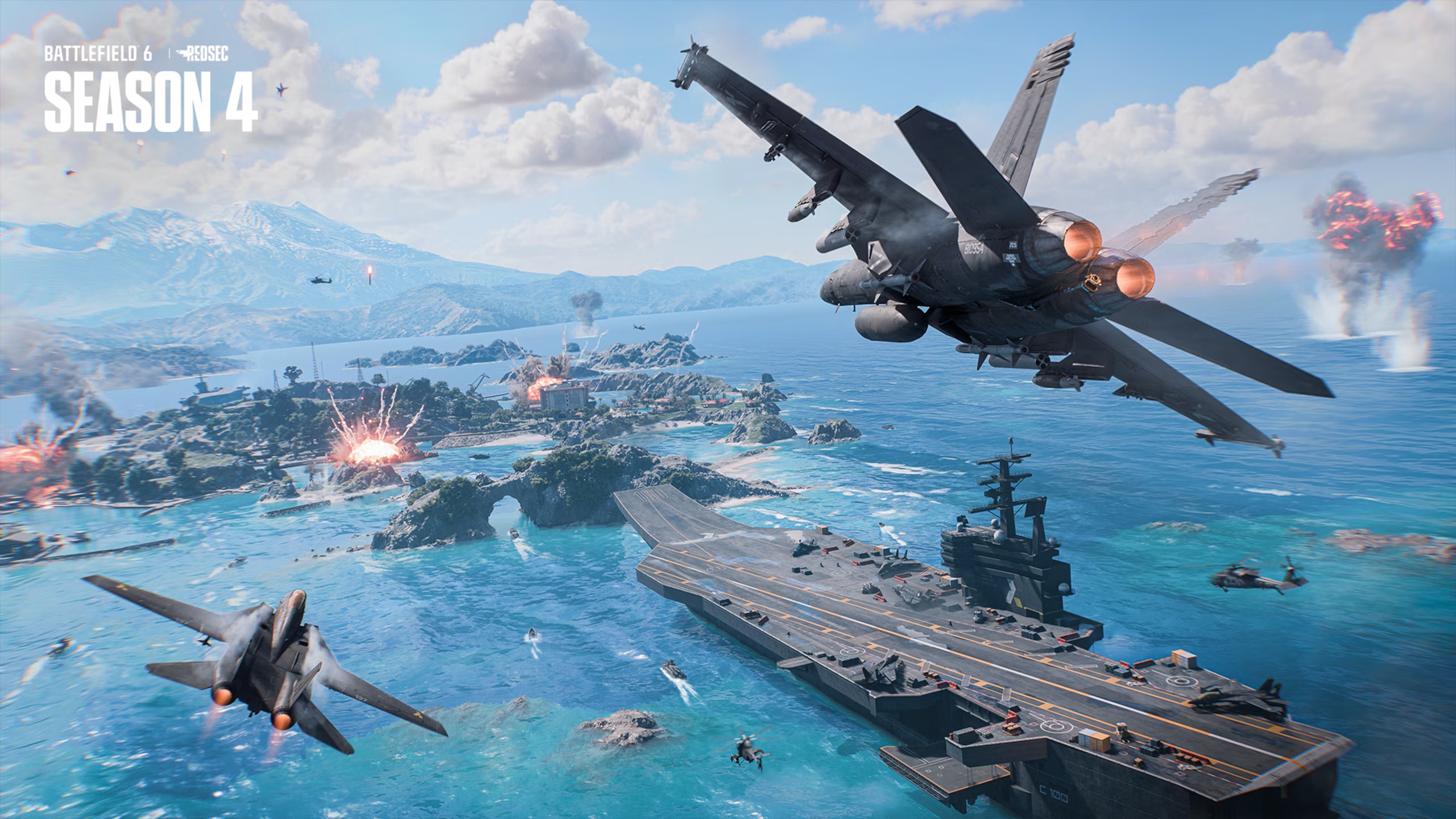Battlefield 6: Offizielles Keyart zu Season 4 enthüllt - Das verrät uns das "Tsuru Reef"-Wallpaper über Naval Warfare 1 Battlefield 6 Tsuru Reef Wallpaper