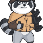 Demo 1 battlefield raccoon mascot